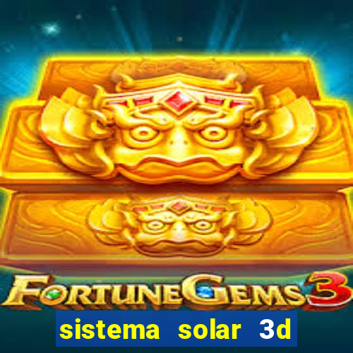 sistema solar 3d em movimento